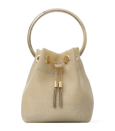 JIMMY CHOO BON BON MESH TOP-HANDLE BAG