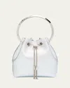 Jimmy Choo Bon Bon Metallic Leather Bucket Bag
