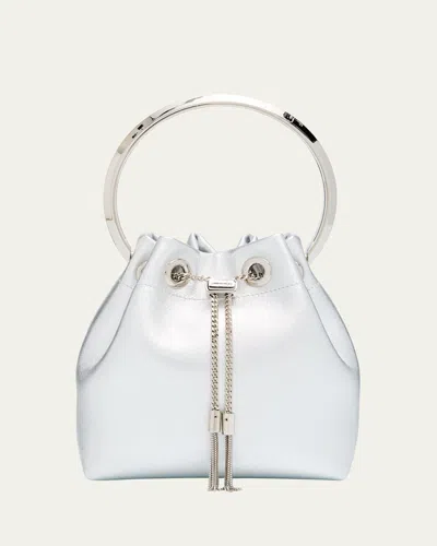Jimmy Choo Bon Bon Metallic Leather Bucket Bag
