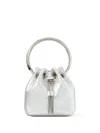 Jimmy Choo Bon Bon Micro Bucket Bag In Silver