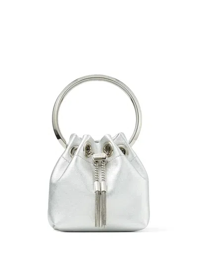 JIMMY CHOO BON BON MICRO BUCKET BAG