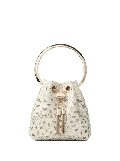 Jimmy Choo Bon Bon Mini Bag In Gold