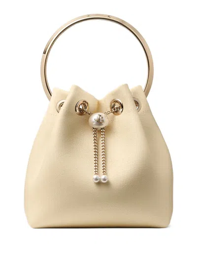 Jimmy Choo Bon Bon Mini Bag In White