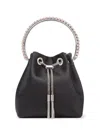 Jimmy Choo Bucket Bag With Chain Handle And Tassel Detail In Multicolor