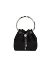 Jimmy Choo Bon Bon Mini Bucket Bag - Black In Black