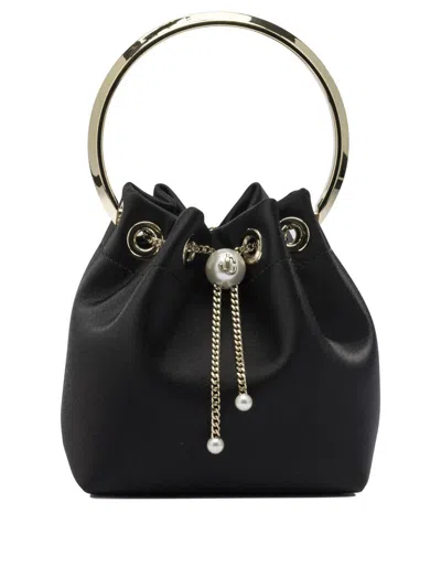 Jimmy Choo "bon Bon" Mini Handbag In Black