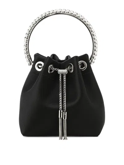 Jimmy Choo Bon Bon Bucket Bag In Red