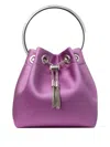 Jimmy Choo Bon Bon Ring-handle Mini Bag In Purple