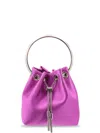 Jimmy Choo Bon Bon Satin Crossbody Bag In Purple