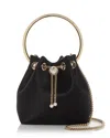 Jimmy Choo Bon Bon Circular-handle Tassel Bucket Bag