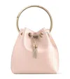Jimmy Choo Bon Bon Satin Top-handle Bag In Pink