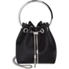 Jimmy Choo Bon Bon Top-handle Bucket Bag In Black