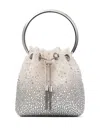 Jimmy Choo Embellished Bon Bon Top-handle Bag In White