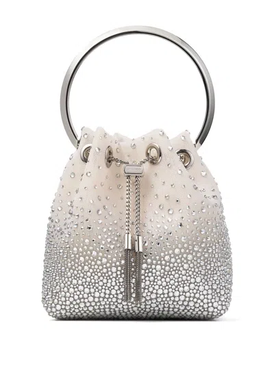 Jimmy Choo Bon Bon Shoulder Bag In Beige