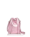Jimmy Choo Bon Bon Small Leather Bucket Bag In Rose/antique