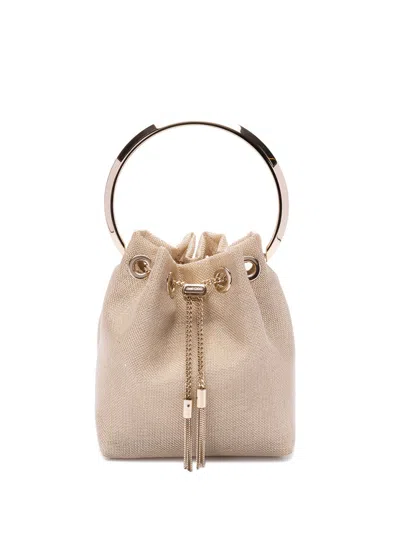 Jimmy Choo `bon Bon` Structured Handbag In Neutral