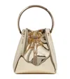 Jimmy Choo Mini Bon Bon Mirror Top Handle Bag In Gold