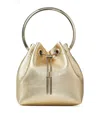 Jimmy Choo Bon Bon Top-handle Bag In Gold