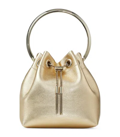 Jimmy Choo Bon Bon Top-handle Bag In Gold