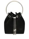 Jimmy Choo Bon Bon Top-handle Bucket Bag In Black