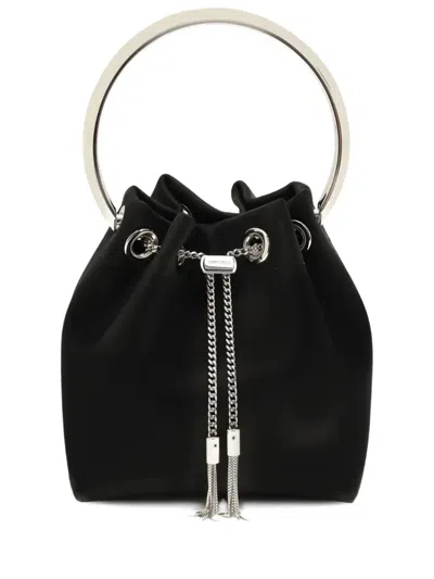 Jimmy Choo Bon Bon Top-handle Bucket Bag In Black