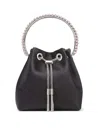 Jimmy Choo Bucket Bag With Chain Handle And Tassel Detail In Negro