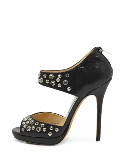 Pre-owned Jimmy Choo Bonnie Heeled Sandals In Black