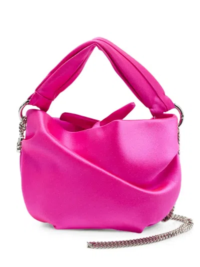 Pre-owned Jimmy Choo Bonny Chain Clutch Bag In Pink