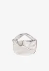 Jimmy Choo Bonny Metallic-effect Tote Bag In Silver