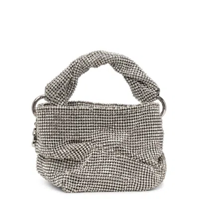 Jimmy Choo Bonny Silver Crystal-embellished Mini Bag
