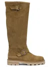 Jimmy Choo Knee-high Boots With Adjustable Straps In Brown