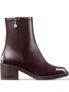 Jimmy Choo 60mm Adry Leather Ankle Boots In Brown
