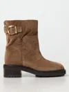 Jimmy Choo Brooklyn 50 Suede Ankle Boots In Kaffee Braun