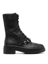 Jimmy Choo Black Nari Ankle Boots In Gris Oscuro