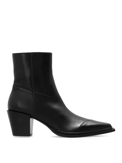 Jimmy Choo Cece 60 Leather Ankle Boots In Black