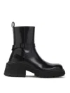 Jimmy Choo Soft Box Calf Conny Flat Boots In Black