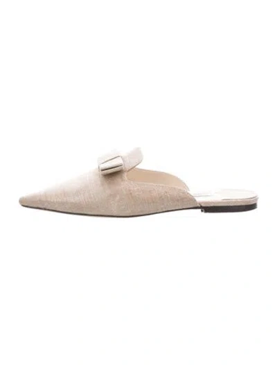 Pre-owned Jimmy Choo Bow Accents Mules
