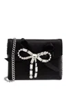 Jimmy Choo Bow Chain Cardholder In Black