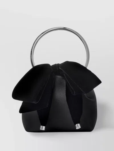 Jimmy Choo Bow Detail Leather Bucket Bag