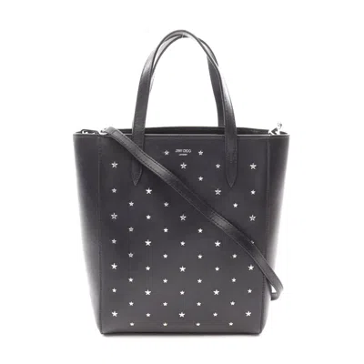 Jimmy Choo Bria Leather Tote Bag In Black