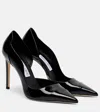 Jimmy Choo Brigitte 100 Patent Leather Pumps In Black