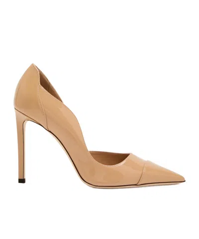 Jimmy Choo Brigitte 100 Patent Leather Pumps In Brown