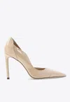 Jimmy Choo Brigitte 100 Patent Leather Pumps In Gold
