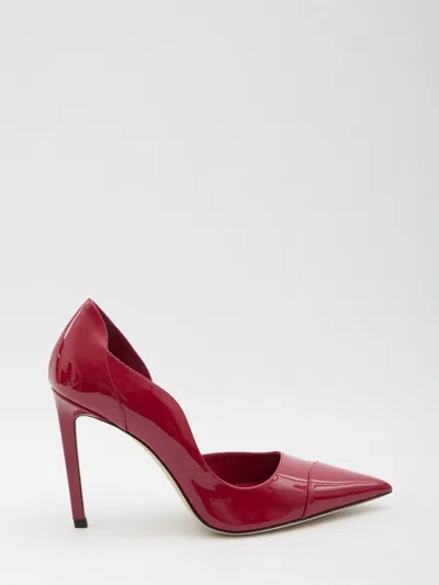 Jimmy Choo Brigitte 100 Patent-leather Pumps In Red