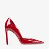 Jimmy Choo 100 Mm Brigitte Pointed-toe Pumps In Red