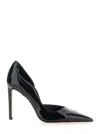 Jimmy Choo Brigitte Black Pumps With Thin Heel In Shiny Leather Woman