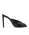 Jimmy Choo Brigitte Mule 100mm High-heeled Sandals In Brown