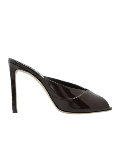 Jimmy Choo Brigitte Mule 100mm High-heeled Sandals In Brown