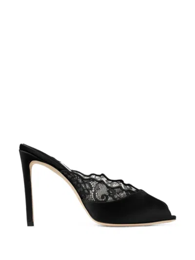 Jimmy Choo Brigitte Mules 100 In Black