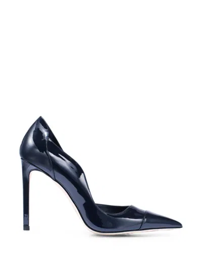 Jimmy Choo Brigitte Patent-leather Pumps In Blue